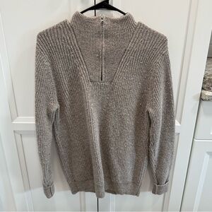 Old Navy tan half zip sweater